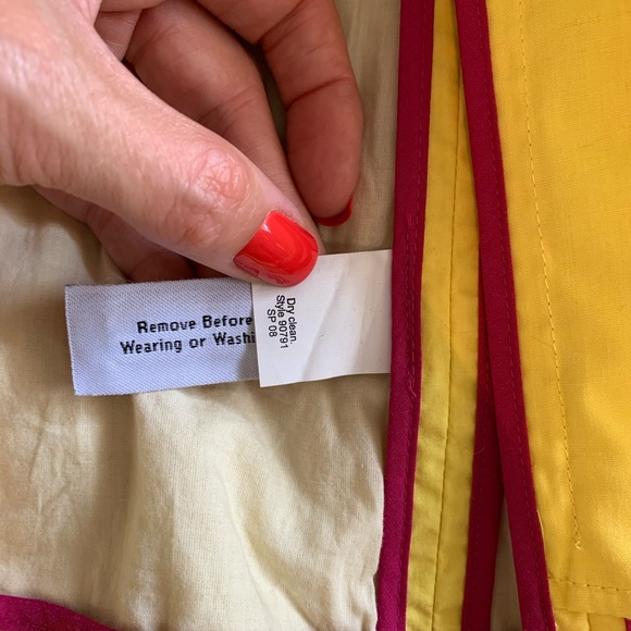 J. Crew Ruffle Neck Yellow Jacket size 2 - Picture 4 of 6